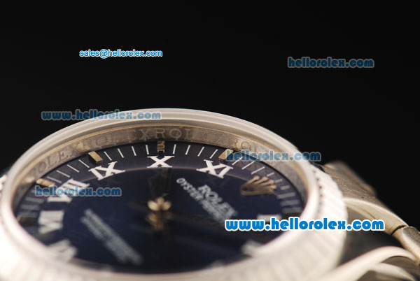 Rolex Air King Automatic Movement Full Steel with ETA Coating Case and Blue Dial - Click Image to Close